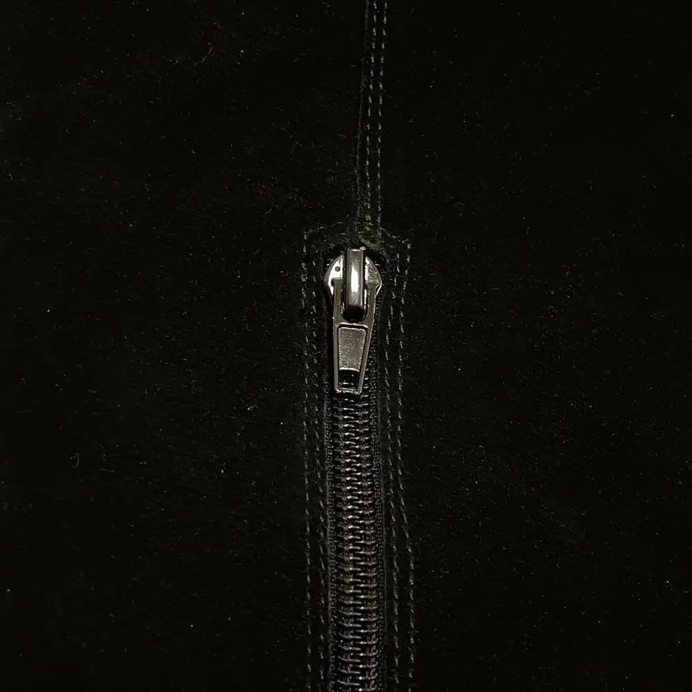 Steve Madden Lucca Over-the-Knee Boots | Black Suede Leather Thigh High 7.5 $200